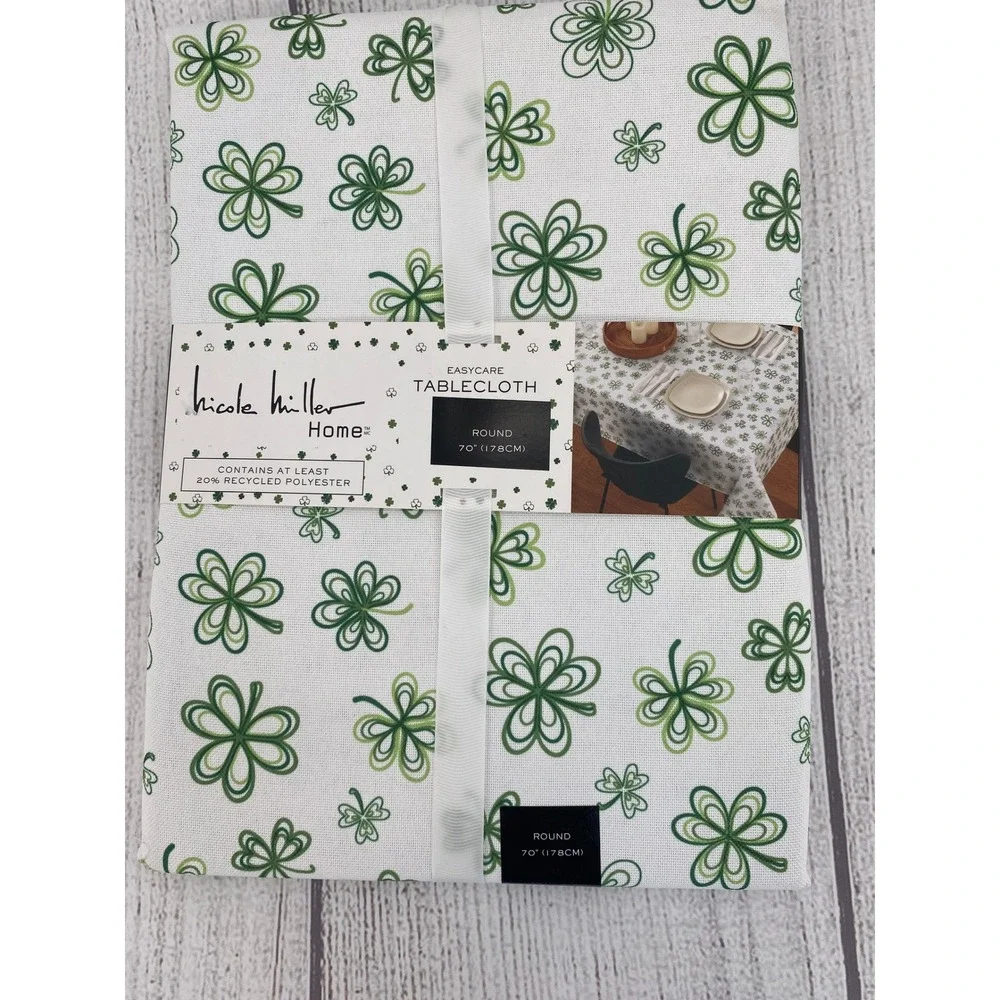 Nicole Miller Home Tablecloth Round 70